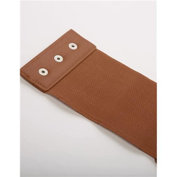 WOMEN'S Elastic Stretch Corset Waist Cincher Belt Coffee - Picture 5 of 6